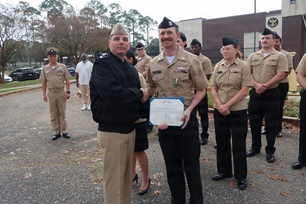 NIOC Pensacola holds January Awards Quarters
