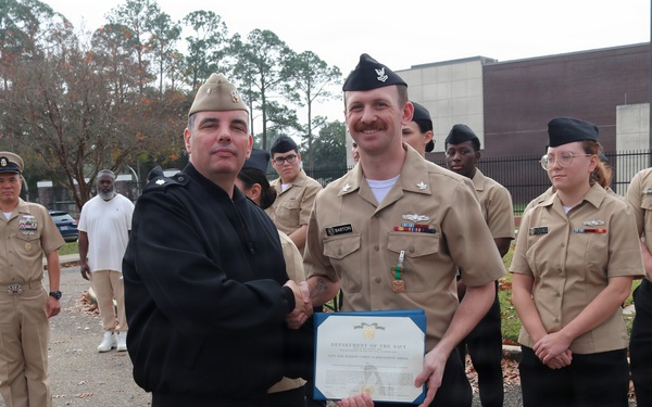 NIOC Pensacola holds January Awards Quarters