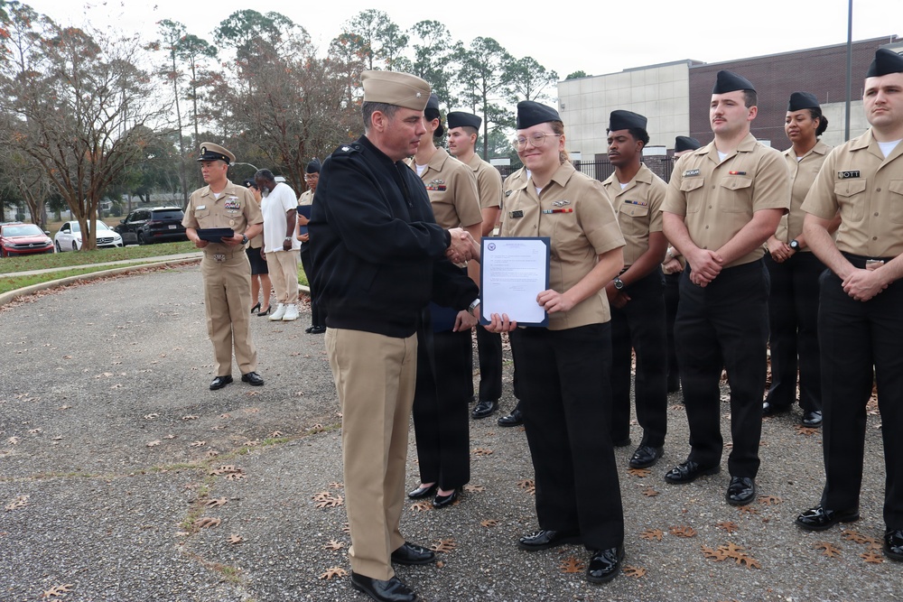 NIOC Pensacola holds January Awards Quarters