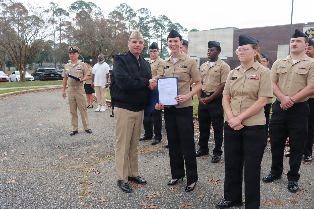 NIOC Pensacola holds January Awards Quarters