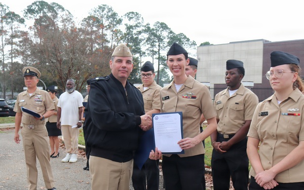 NIOC Pensacola holds January Awards Quarters
