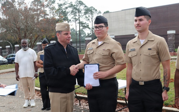 NIOC Pensacola holds January Awards Quarters