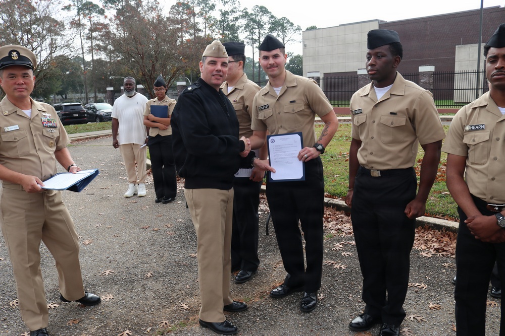 NIOC Pensacola holds January Awards Quarters