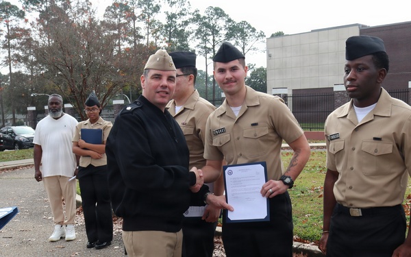 NIOC Pensacola holds January Awards Quarters