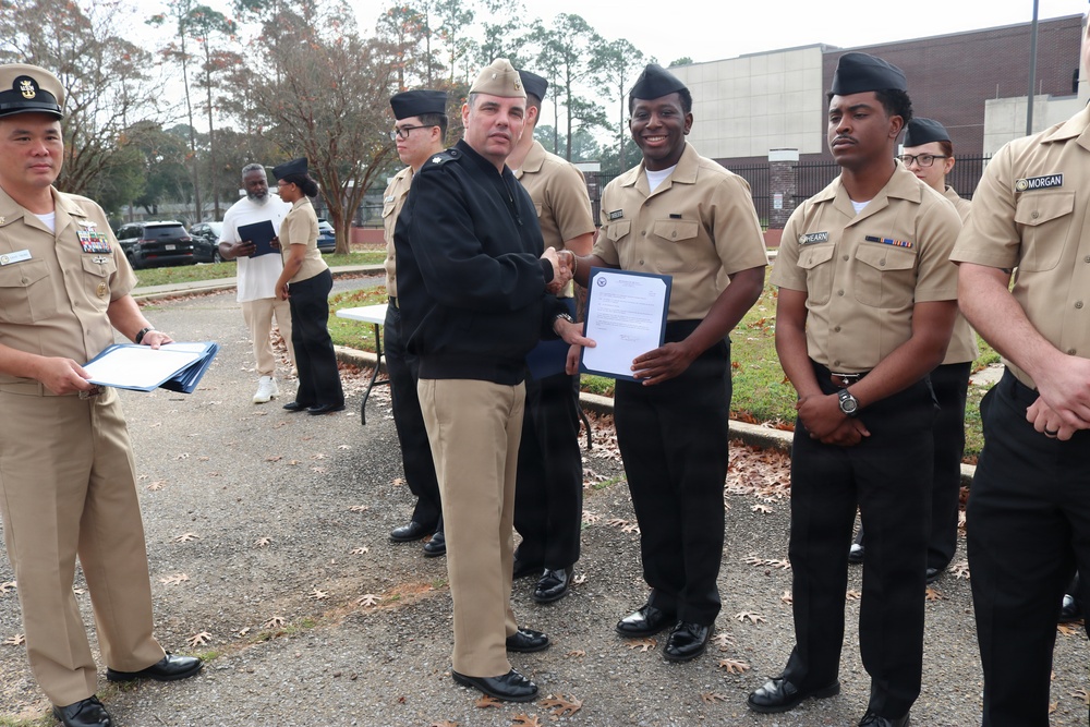 NIOC Pensacola holds January Awards Quarters
