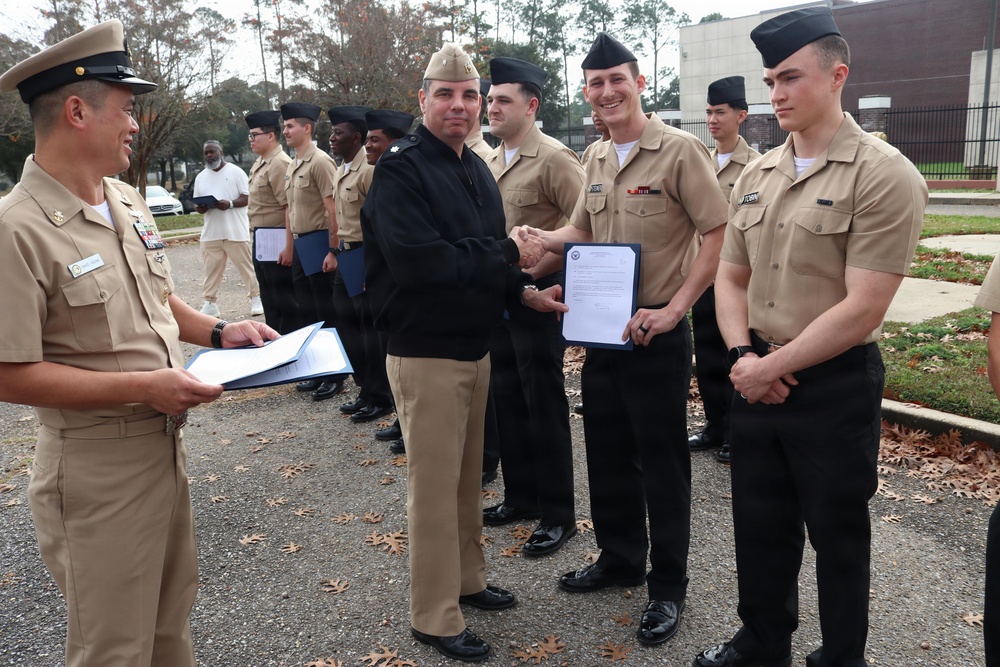 NIOC Pensacola holds January Awards Quarters