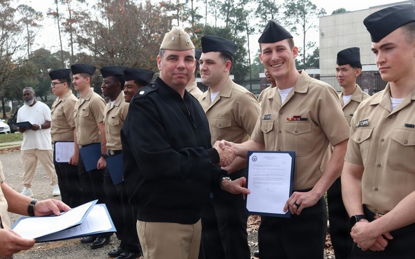 NIOC Pensacola holds January Awards Quarters