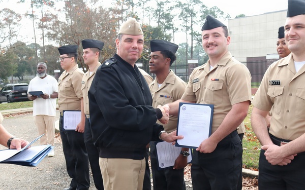 NIOC Pensacola holds January Awards Quarters