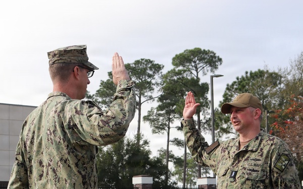 Chief reenlists at NIOC Pensacola