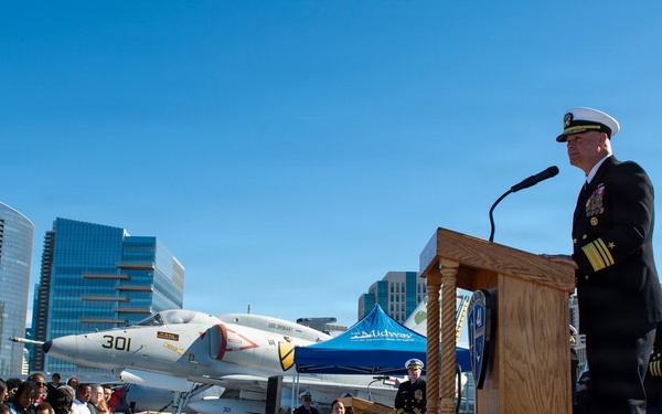 SWOBOSS Guest Speaks for the Sterett's Change of Command Ceremony