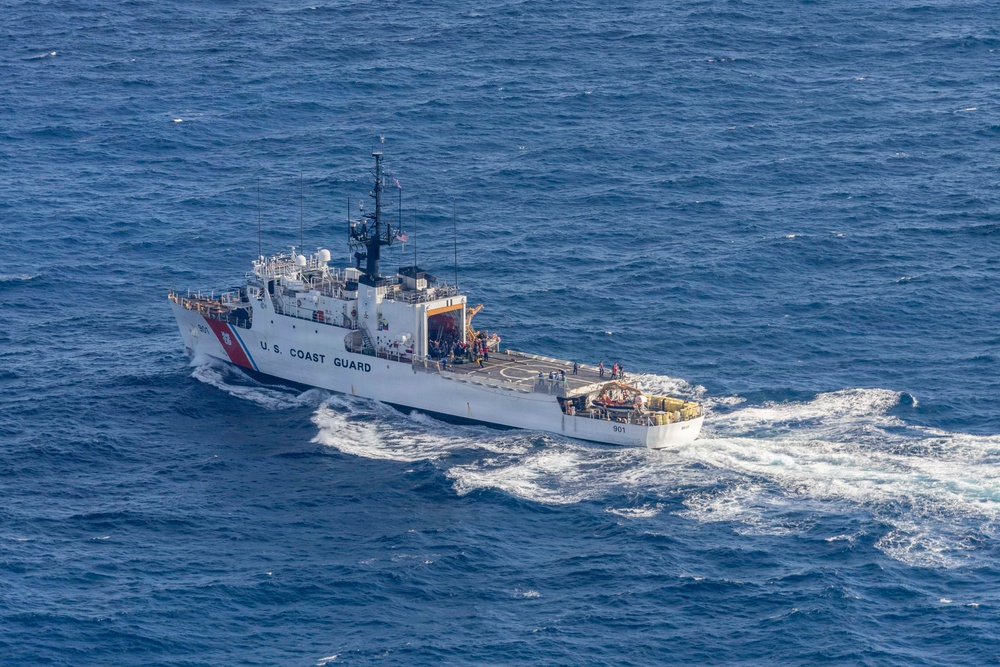 Coast Guard Cutter Bear conducts maritime border security patrol in the Caribbean Sea, Florida Straits and Gulf of America