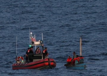 Coast Guard Cutter Bear interdicts Cuban aliens in Caribbean Sea