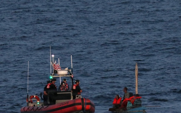 Coast Guard Cutter Bear interdicts Cuban aliens in Caribbean Sea