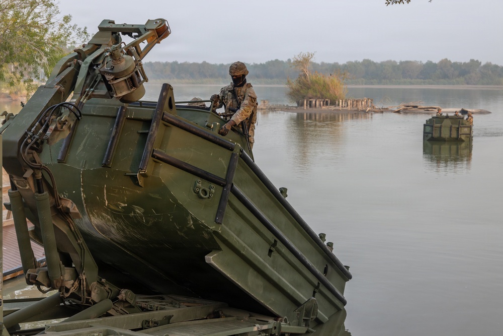 U.S. Army M30 Bridge Erection Boats in the Rio Grande