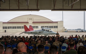 AETC holds T-7A Red Hawk official arrival ceremony, marking new era in pilot training