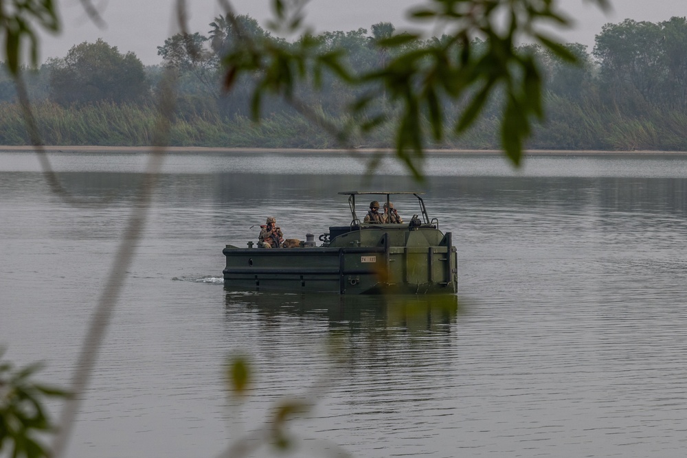 U.S. Army M30 Bridge Erection Boats in the Rio Grande