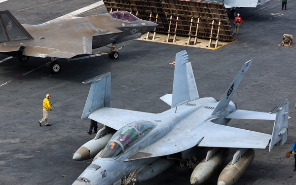 Abraham Lincoln conducts routine flight operations