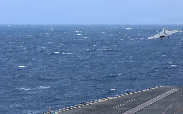 Abraham Lincoln conducts routine flight operations