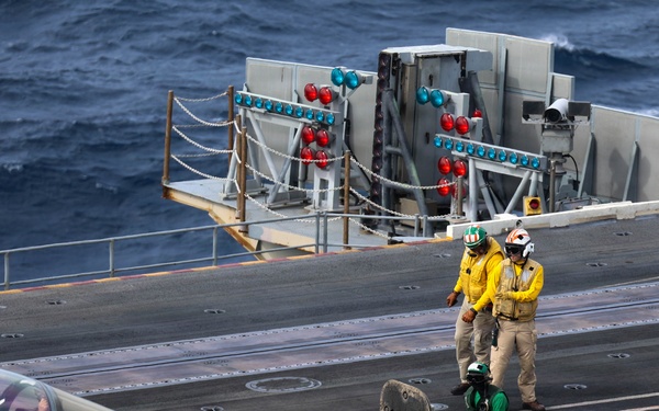 Abraham Lincoln conducts routine flight operations