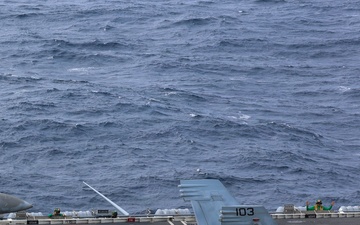 Abraham Lincoln conducts routine flight operations