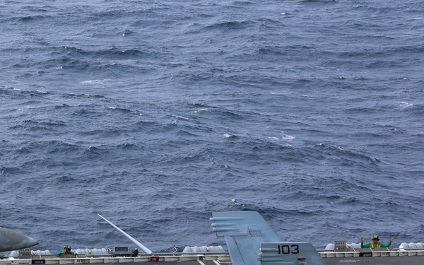 Abraham Lincoln conducts routine flight operations