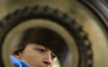 Abraham Lincoln conducts routine maintenance