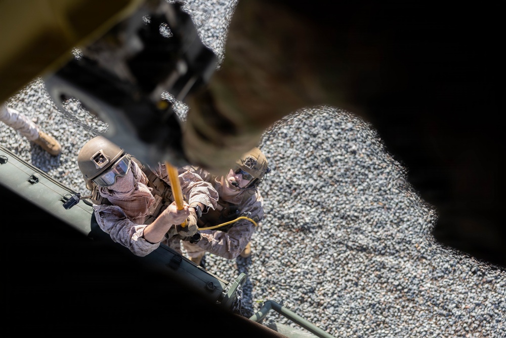 Marines sling load Army Infantry Squad Vehicle