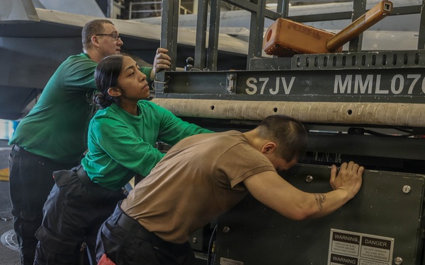 Abraham Lincoln conducts routine operations