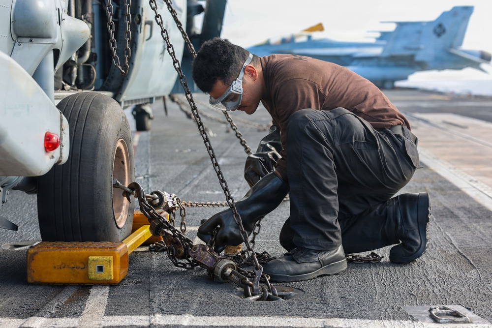 Abraham Lincoln conducts routine operations