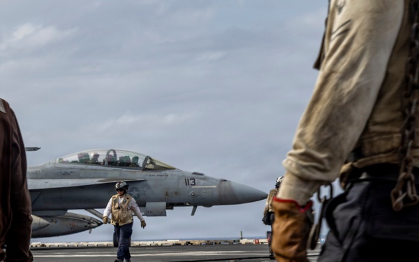 Abraham Lincoln conducts routine flight operations