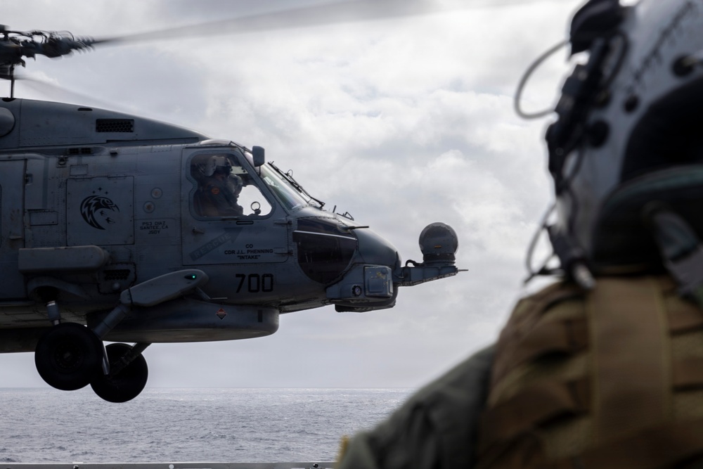 Abraham Lincoln conducts routine flight operations