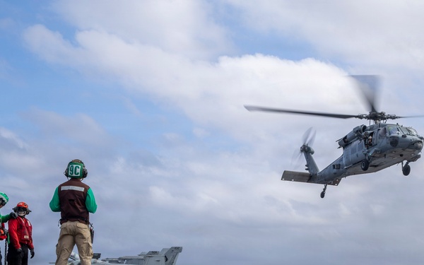 Abraham Lincoln conducts routine flight operations