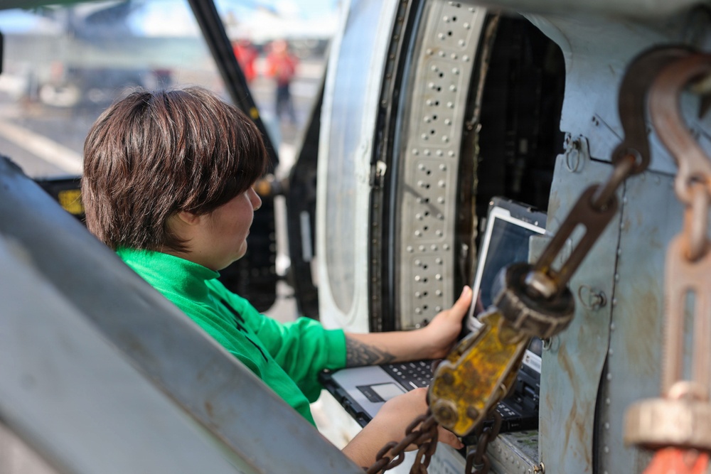 Abraham Lincoln conducts routine operations