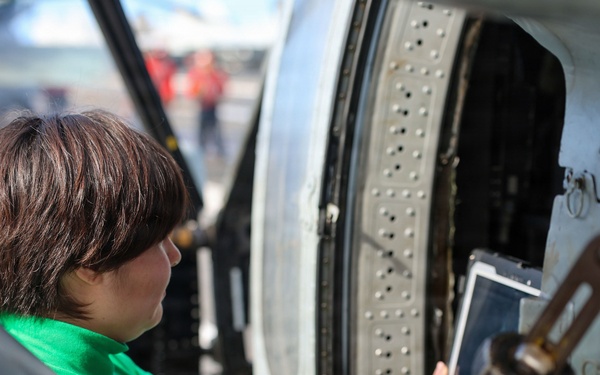 Abraham Lincoln conducts routine operations