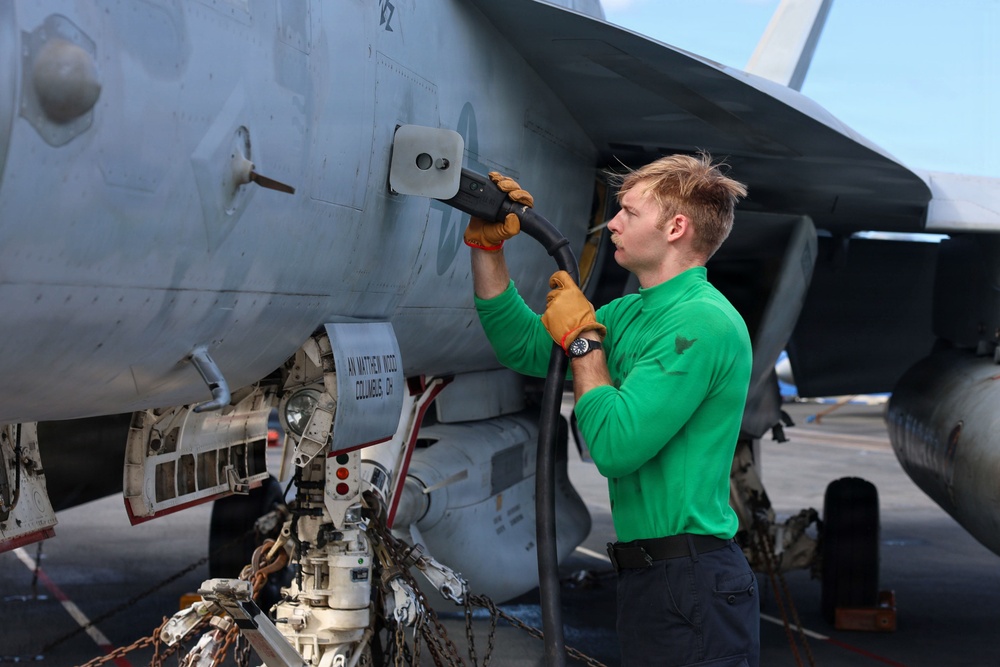 Abraham Lincoln conducts routine operations