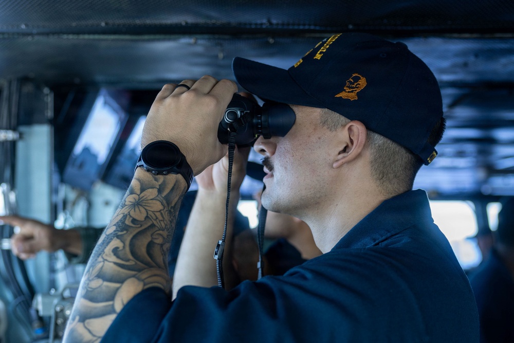 Abraham Lincoln stands watch