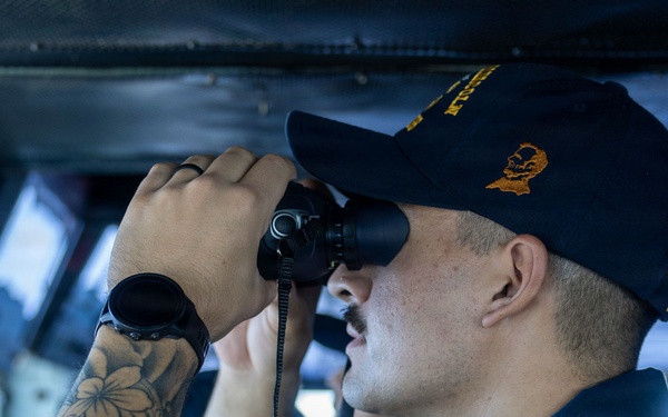 Abraham Lincoln stands watch