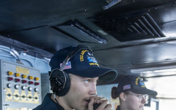 Abraham Lincoln stands watch