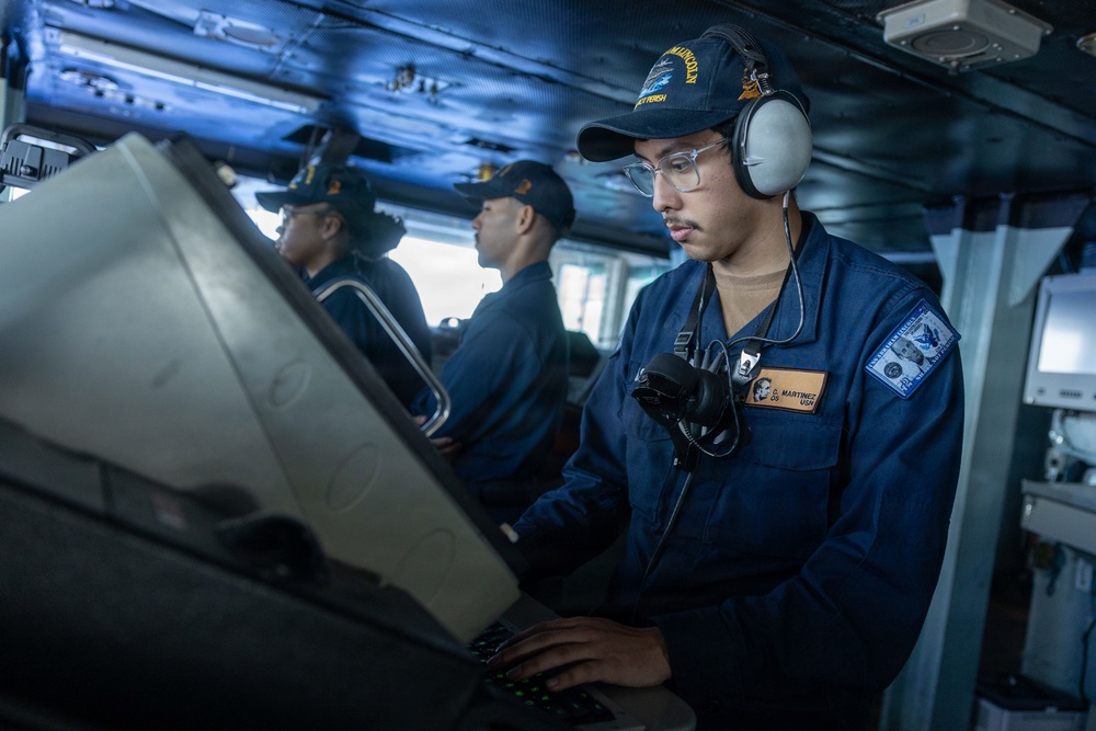 Abraham Lincoln stands watch