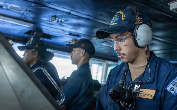 Abraham Lincoln stands watch