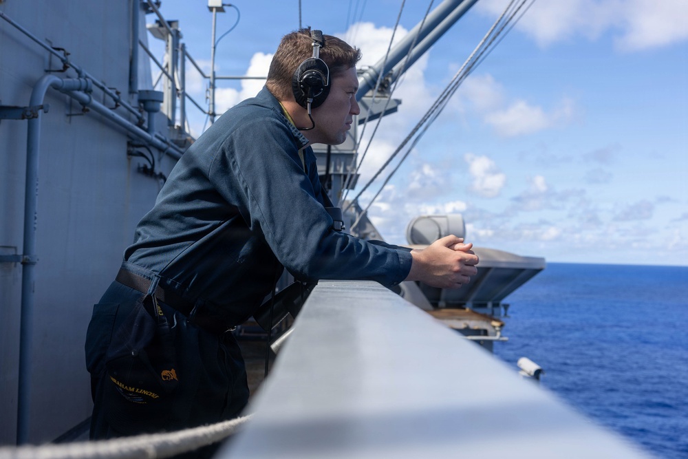 Abraham Lincoln stands watch