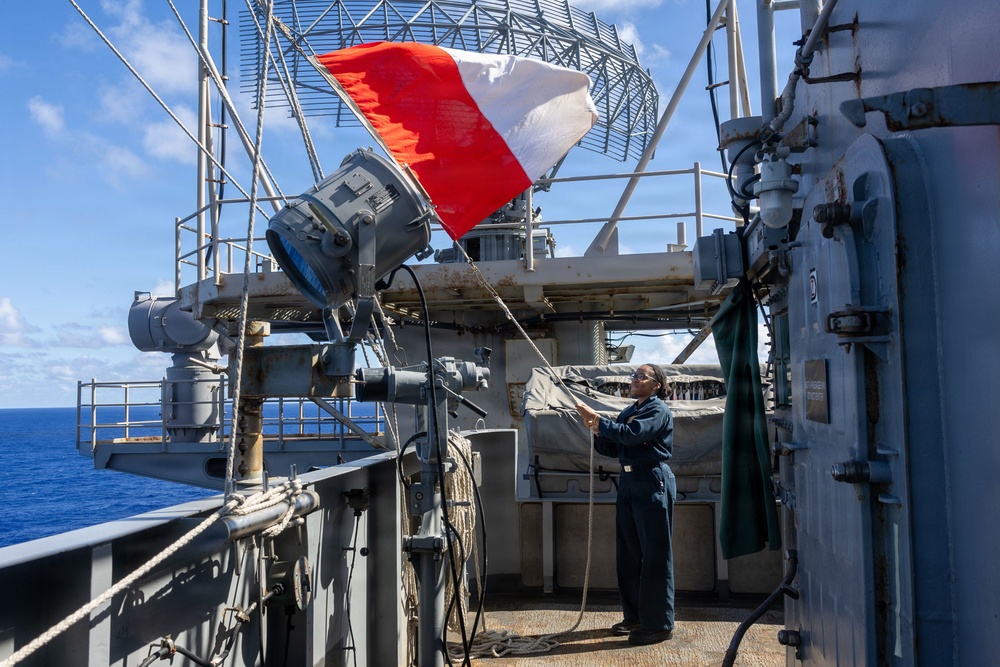 Abraham Lincoln conducts routine operations