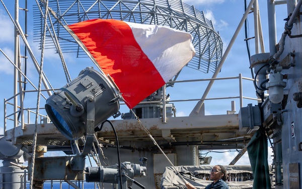 Abraham Lincoln conducts routine operations