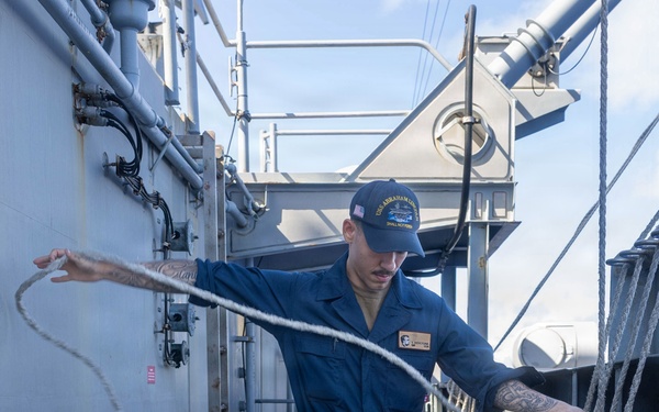 Abraham Lincoln conducts routine operations