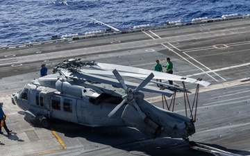 Abraham Lincoln conducts routine flight operations