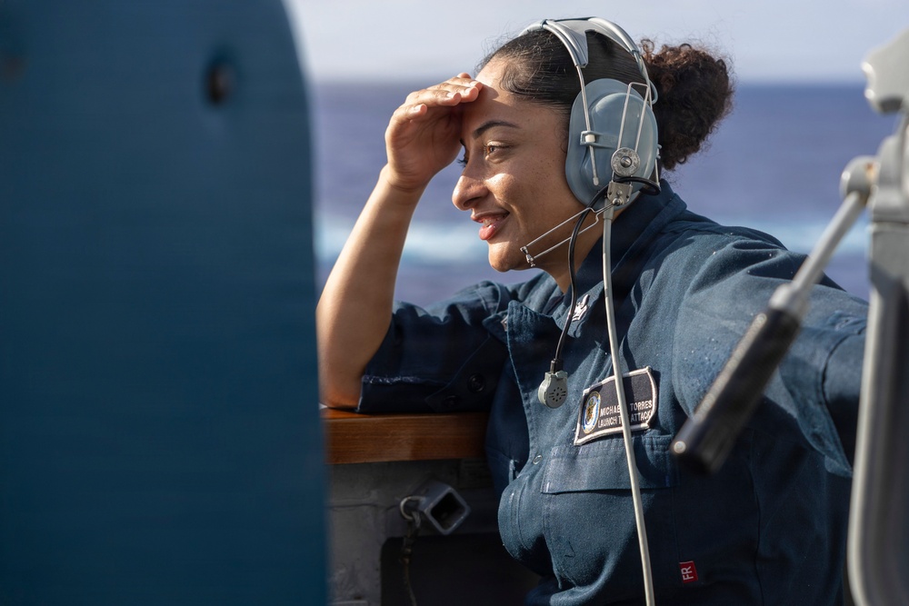 Spruance conducts routine operations