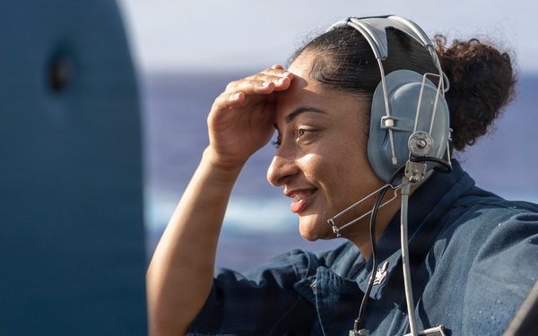 Spruance conducts routine operations