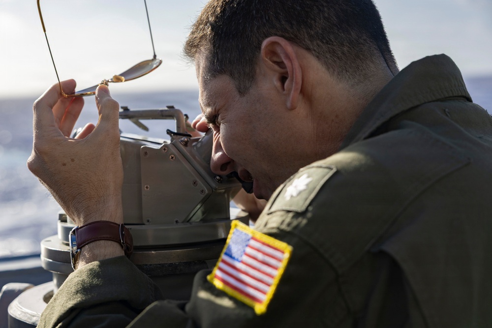 Spruance conducts routine operations