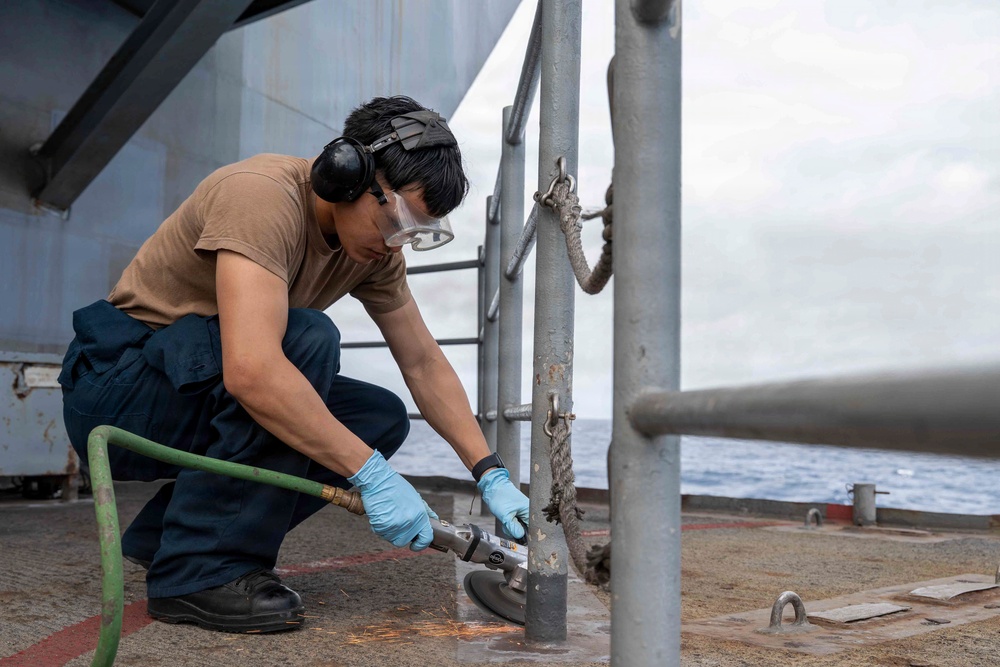 Abraham Lincoln conducts routine operations