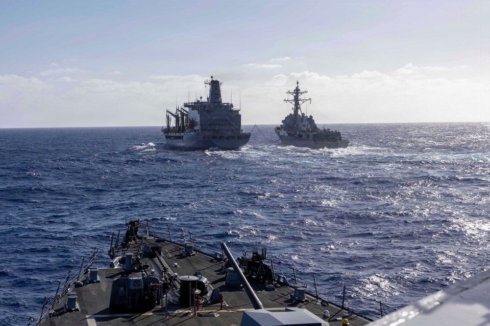 Spruance conducts routine operations